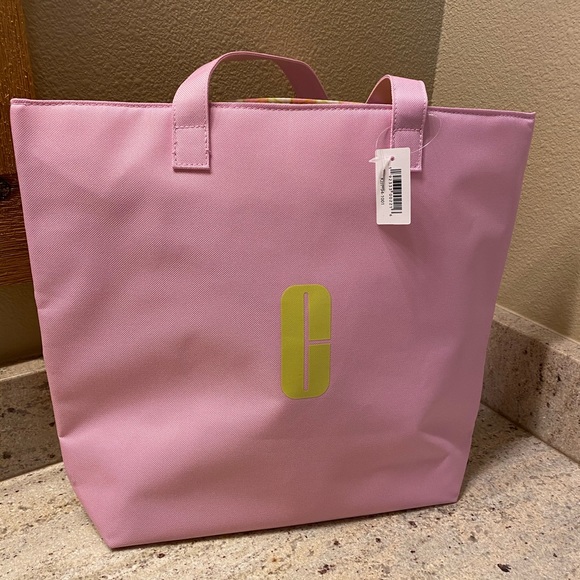 pink canvas tote bags